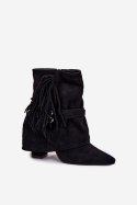 Botki Model Evelisse 2517A Black - Step in style Step in style