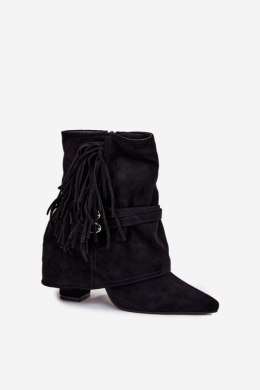 Botki Model Evelisse 2517A Black - Step in style Step in style