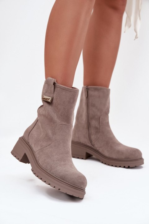 Botki Model Mirellea 9927-PA Grey - Step in style Step in style