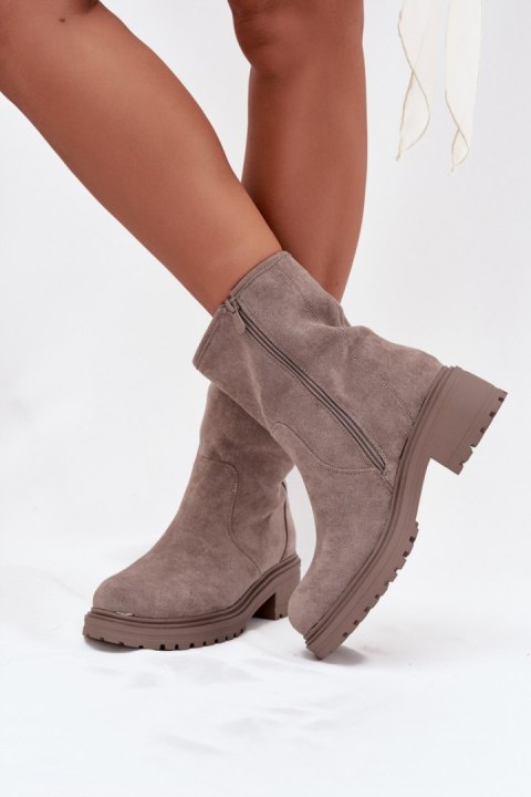 Botki Model Mirellea 9927-PA Grey - Step in style Step in style Botki Model Mirellea 9927-PA Grey - Step in style Step in style