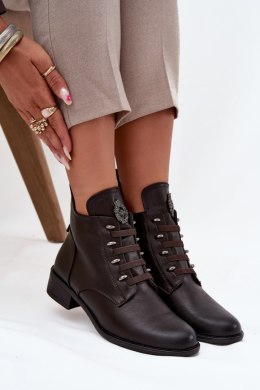 Botki Model Nevalia ASA198-21 Brown - Step in style Step in style