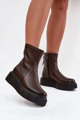 Botki Model Zazoo 60369 Czekolada - Step in style Step in style