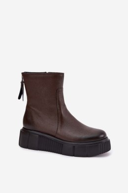 Botki Model Zazoo 60369 Czekolada - Step in style Step in style