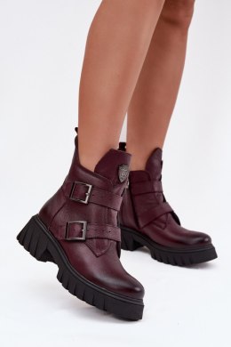 Botki Model Zazoo 60482 Bordo - Step in style Step in style