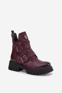 Botki Model Zazoo 60482 Bordo - Step in style Step in style