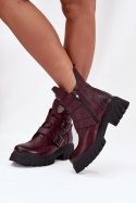 Botki Model Zazoo 60482 Bordo - Step in style Step in style