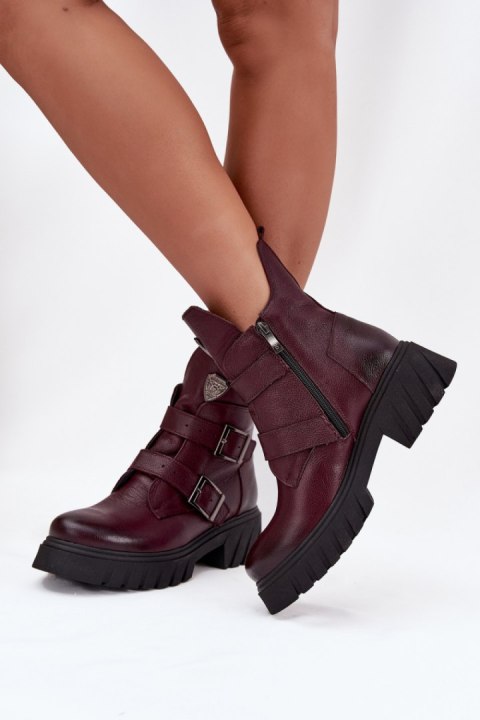 Botki Model Zazoo 60482 Bordo - Step in style Step in style Botki Model Zazoo 60482 Bordo - Step in style Step in style