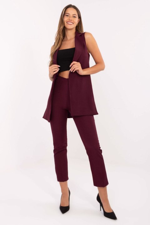Kamizelka Model IT-KZ-FL5069.84 Bordo - Rue Paris Rue Paris Kamizelka Model IT-KZ-FL5069.84 Bordo - Rue Paris Rue Paris