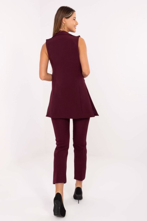 Kamizelka Model IT-KZ-FL5069.84 Bordo - Rue Paris Rue Paris Kamizelka Model IT-KZ-FL5069.84 Bordo - Rue Paris Rue Paris