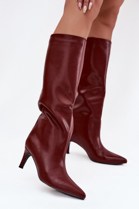 Kozaki Model Olivienne CLS-573 Bordo - Step in style Step in style