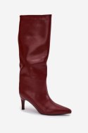 Kozaki Model Olivienne CLS-573 Bordo - Step in style Step in style