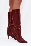 Kozaki Model Olivienne CLS-573 Bordo - Step in style Step in style