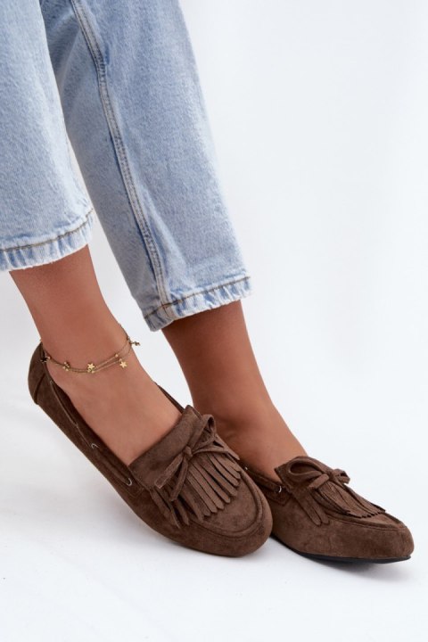 Mokasyny Model Olivianne H8-980H Dark Green - Step in style Step in style Mokasyny Model Olivianne H8-980H Dark Green - Step in style Step in style