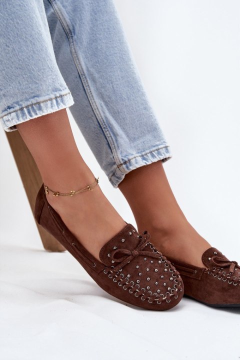 Mokasyny Model Prissine H8-982H Brown - Step in style Step in style Mokasyny Model Prissine H8-982H Brown - Step in style Step in style