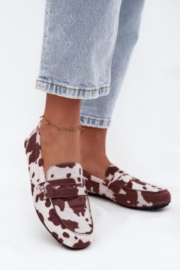 Mokasyny Model Soreline H8-965M Brown/White - Step in style Step in style