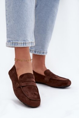 Mokasyny Model Soreline H8-965M Dark Brown - Step in style Step in style