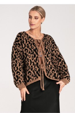 Sweter Damski Model M1094 Black/Beige - Figl Figl