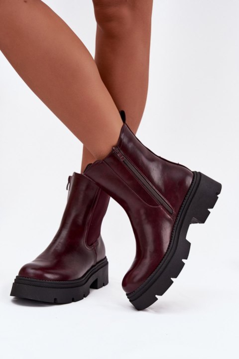 Sztyblety Model Niviane 5863 Bordo - Step in style Step in style Sztyblety Model Niviane 5863 Bordo - Step in style Step in style