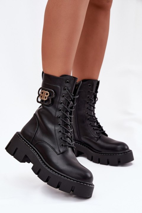 Workery Model Melisse 5808 Black Skóra - Step in style Step in style