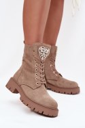Workery Model Rosira DES837S Beige Zamsz - Step in style Step in style
