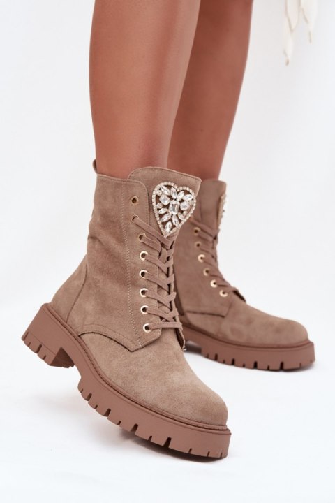 Workery Model Rosira DES837S Beige Zamsz - Step in style Step in style