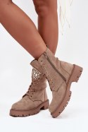Workery Model Rosira DES837S Beige Zamsz - Step in style Step in style