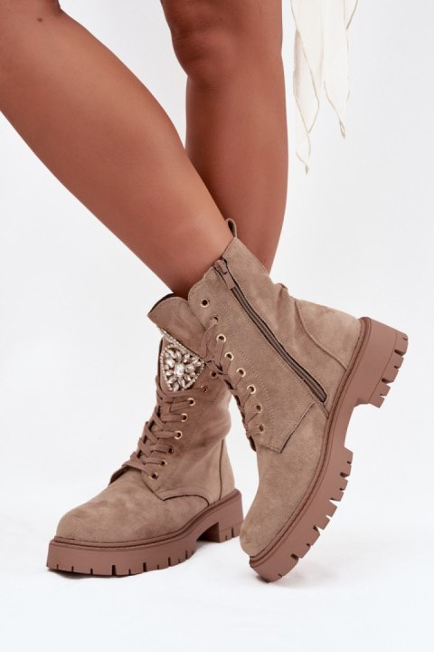 Workery Model Rosira DES837S Beige Zamsz - Step in style Step in style Workery Model Rosira DES837S Beige Zamsz - Step in style Step in style