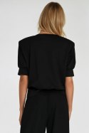 Bluza z krótkim rękawem BL12 Black - Nife Nife Bluza z krótkim rękawem BL12 Black - Nife Nife
