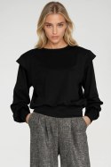Bluza z wysokimi ściągaczami BL10 Black - Nife Nife Bluza z wysokimi ściągaczami BL10 Black - Nife Nife