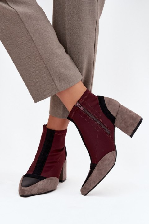 Botki Model Delvane C-855 Bordo - Step in style Step in style Botki Model Delvane C-855 Bordo - Step in style Step in style