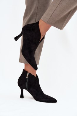 Botki Model Jolivra C-850 Black Zamsz - Step in style Step in style