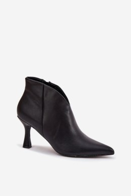 Botki Model Jolivra C-851 Black Skóra - Step in style Step in style