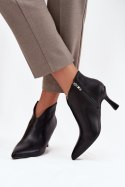 Botki Model Jolivra C-851 Black Skóra - Step in style Step in style