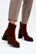 Botki Model Vinceza 91141 Brown - Step in style Step in style