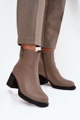 Botki Model Vinceza 91159 Dark Beige - Step in style Step in style