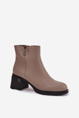 Botki Model Vinceza 91159 Dark Beige - Step in style Step in style