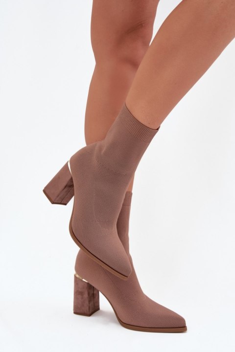 Botki Model Virelle NS566P Beige - Step in style Step in style