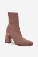 Botki Model Virelle NS566P Beige - Step in style Step in style