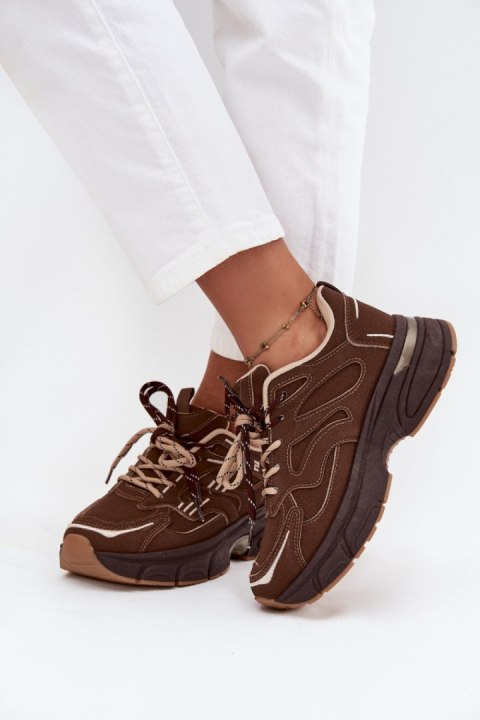 Buty Sportowe Model Annelie C3905 Czekolada - Step in style Step in style Buty Sportowe Model Annelie C3905 Czekolada - Step in style Step in style