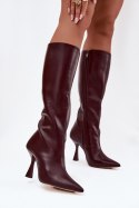 Kozaki Model Vionette 5273 Bordo - Step in style Step in style