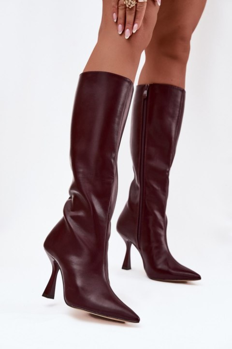 Kozaki Model Vionette 5273 Bordo - Step in style Step in style