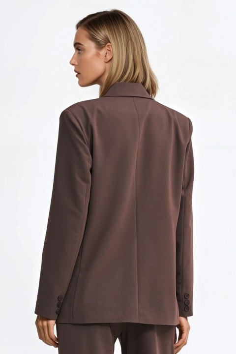 Marynarka oversize dwurzędowa Z88 Brown - Nife Nife Marynarka oversize dwurzędowa Z88 Brown - Nife Nife