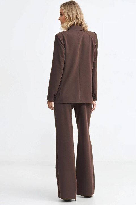 Marynarka oversize dwurzędowa Z88 Brown - Nife Nife Marynarka oversize dwurzędowa Z88 Brown - Nife Nife