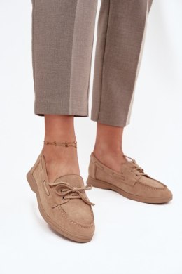 Mokasyny Model Zalina 22-374 Beige - Step in style Step in style