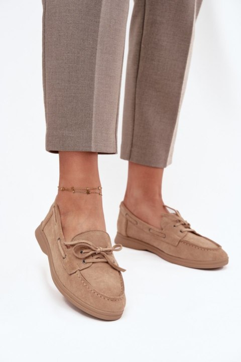 Mokasyny Model Zalina 22-374 Beige - Step in style Step in style Mokasyny Model Zalina 22-374 Beige - Step in style Step in style