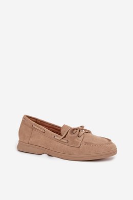 Mokasyny Model Zalina 22-374 Beige - Step in style Step in style