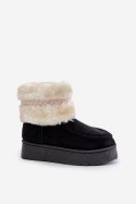 Śniegowce Model Deepanti 20201-4A Black - Step in style Step in style