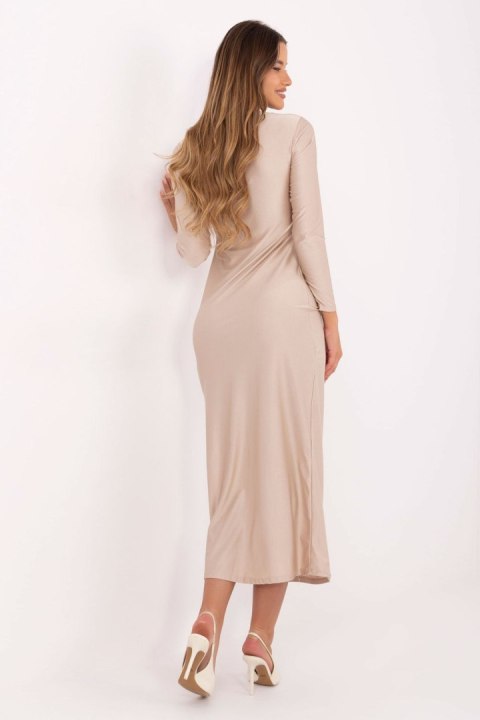 Sukienka Model IT-SK-21619.97 Beige - Italy Moda Italy Moda Sukienka Model IT-SK-21619.97 Beige - Italy Moda Italy Moda