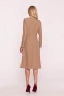 Sukienka Model S413 Beige - Stylove Stylove