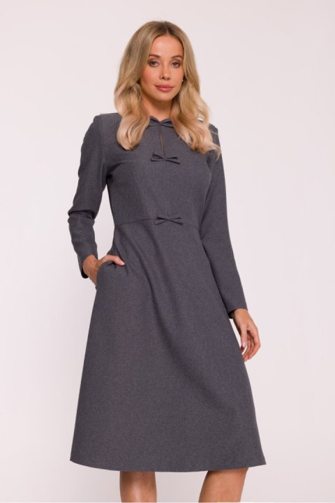 Sukienka Model S413 Grey - Stylove Stylove